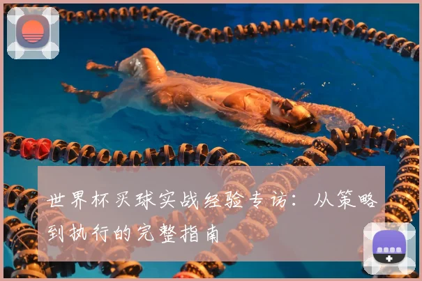 世界杯买球实战经验专访:从策略到执行的完整指南